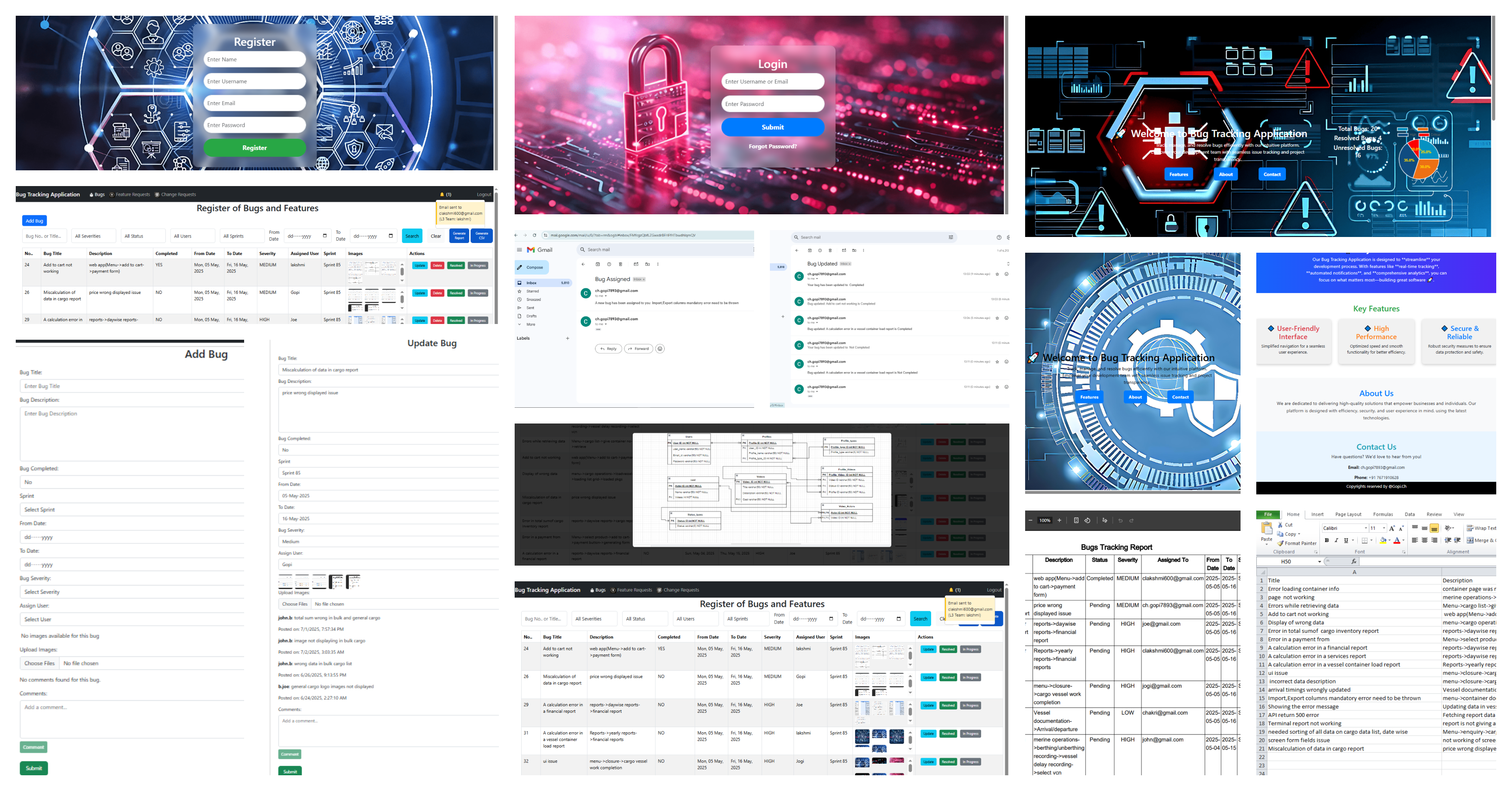 Bug Tracking Application screenshot